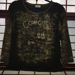 CACTUS LONG SLEEVE TOP SIZE L